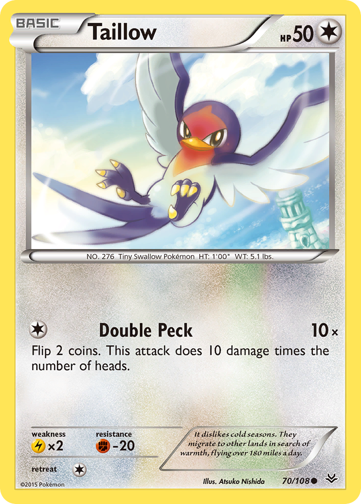 Taillow (70/108) [XY: Roaring Skies] | Tables and Towers