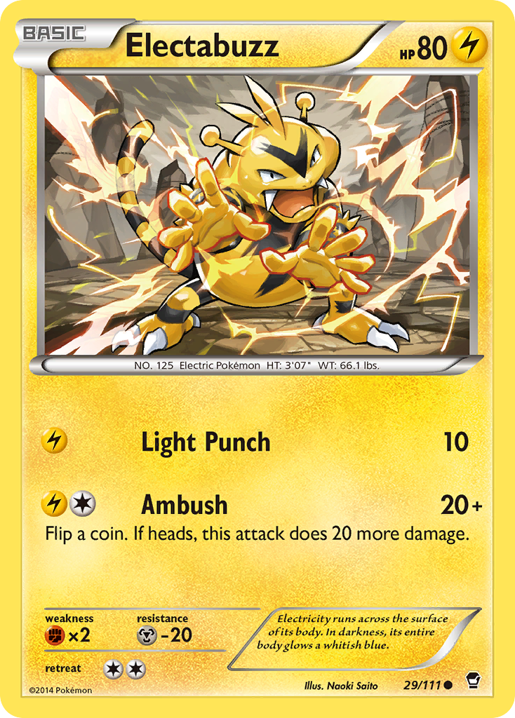 Electabuzz (29/111) [XY: Furious Fists] | Tables and Towers