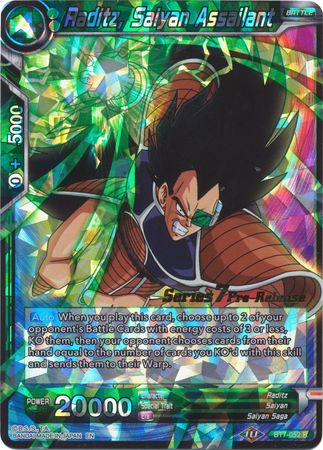 Raditz, Saiyan Assailant (BT7-052_PR) [Assault of the Saiyans Prerelease Promos] | Tables and Towers