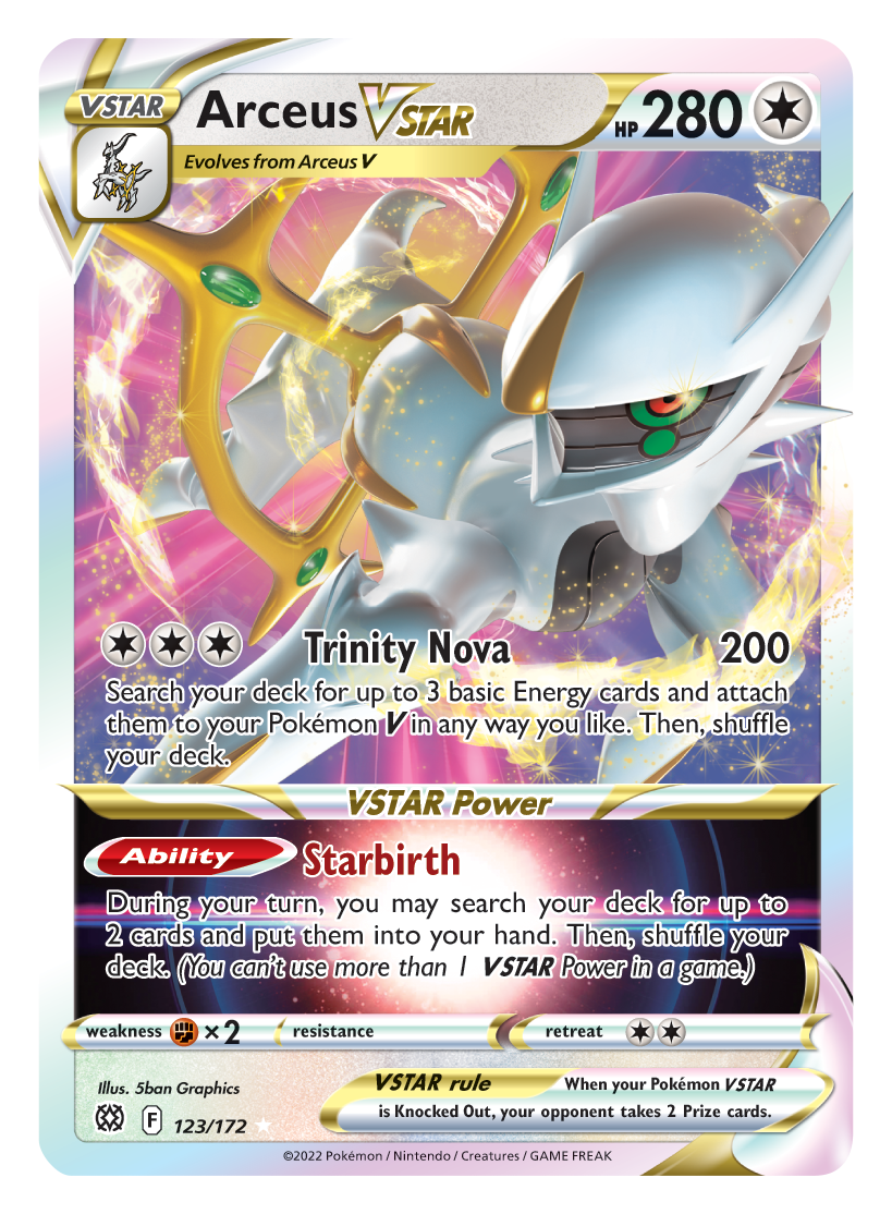 Arceus VSTAR (123/172) (Jumbo Card) [Sword & Shield: Brilliant Stars] | Tables and Towers