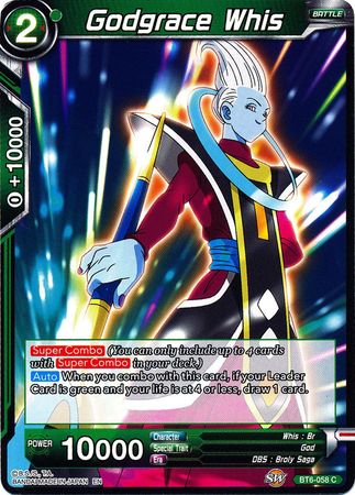 Godgrace Whis (BT6-058) [Destroyer Kings] | Tables and Towers