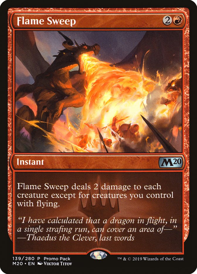 Flame Sweep (Promo Pack) [Core Set 2020 Promos] | Tables and Towers