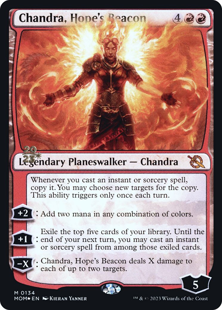 Chandra, Hope's Beacon [March of the Machine Prerelease Promos] | Tables and Towers