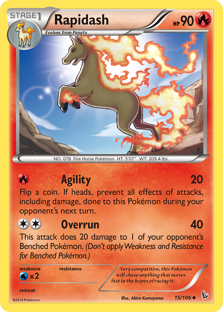 Rapidash (15/106) [XY: Flashfire] | Tables and Towers