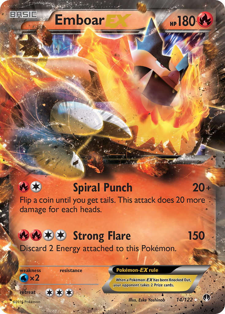 Emboar EX (14/122) [XY: BREAKpoint] | Tables and Towers