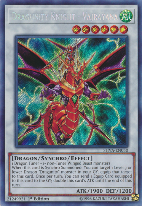 Dragunity Knight - Vajrayana [SHVA-EN050] Secret Rare | Tables and Towers