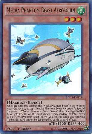 Mecha Phantom Beast Aerosguin [MP14-EN114] Ultra Rare | Tables and Towers