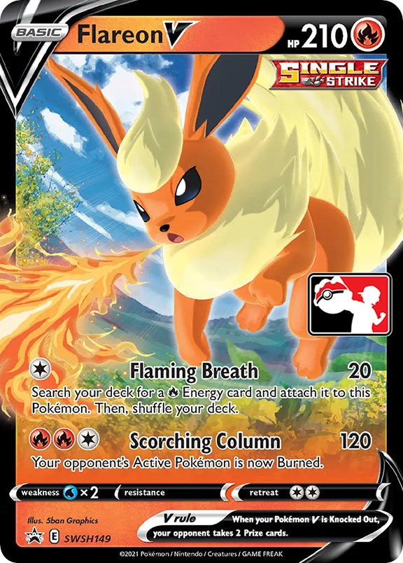 Flareon V (SWSH149) [Prize Pack Series One] | Tables and Towers