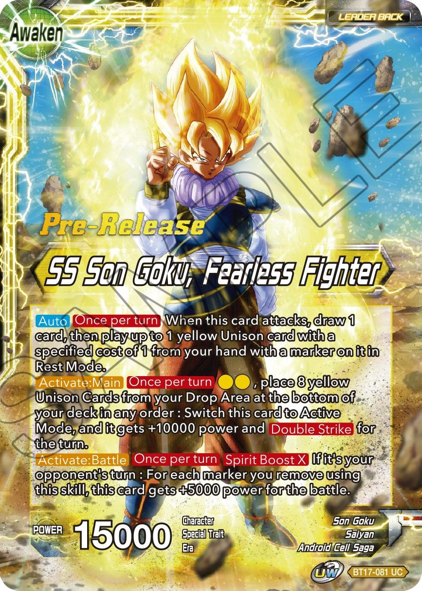 Son Goku // SS Son Goku, Fearless Fighter (BT17-081) [Ultimate Squad Prerelease Promos] | Tables and Towers