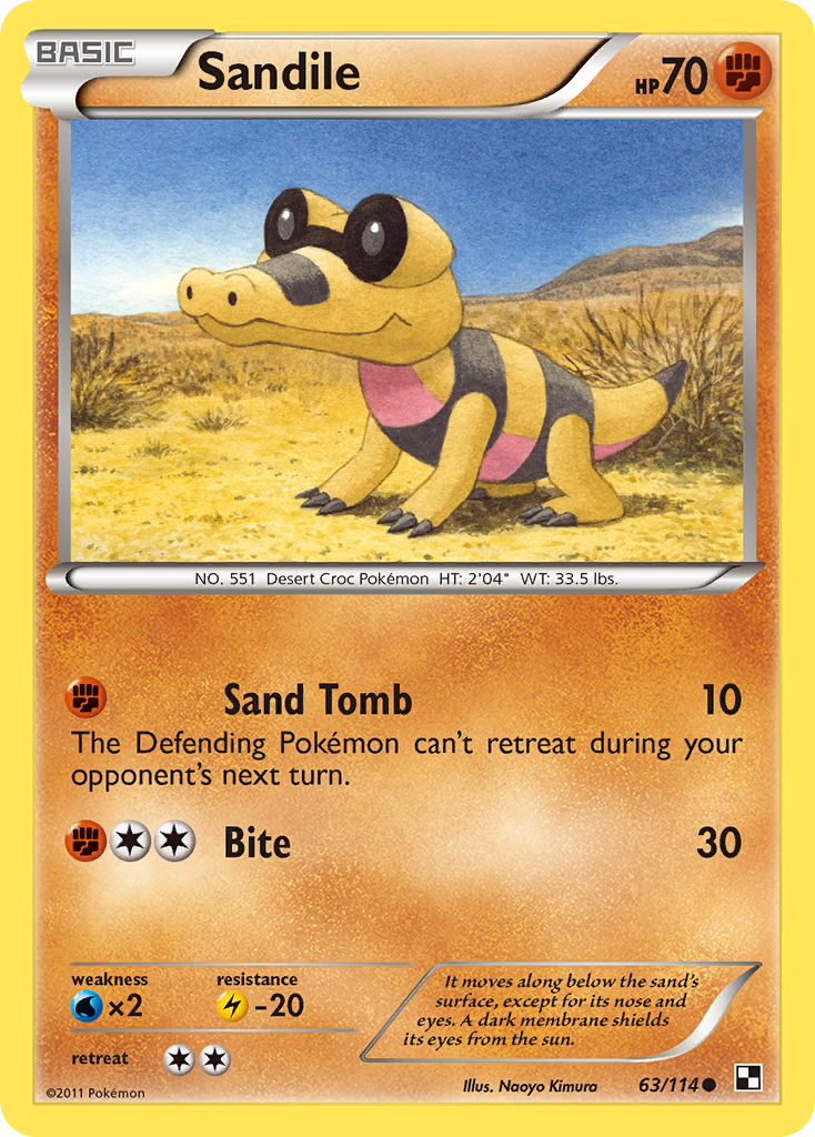 Sandile (63/114) [Black & White: Base Set] | Tables and Towers