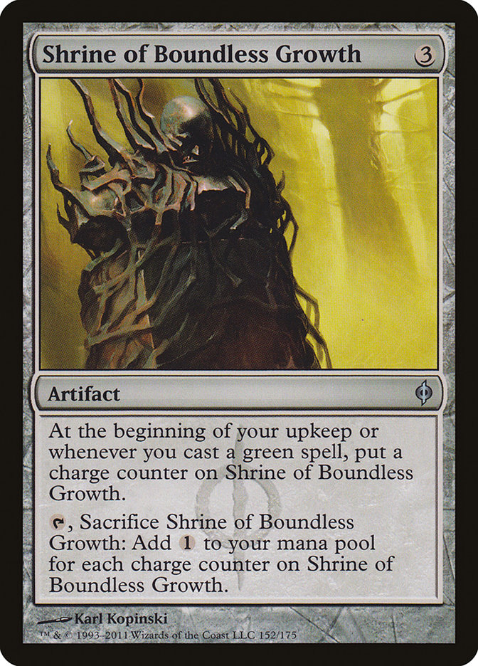 Shrine of Boundless Growth [New Phyrexia] | Tables and Towers