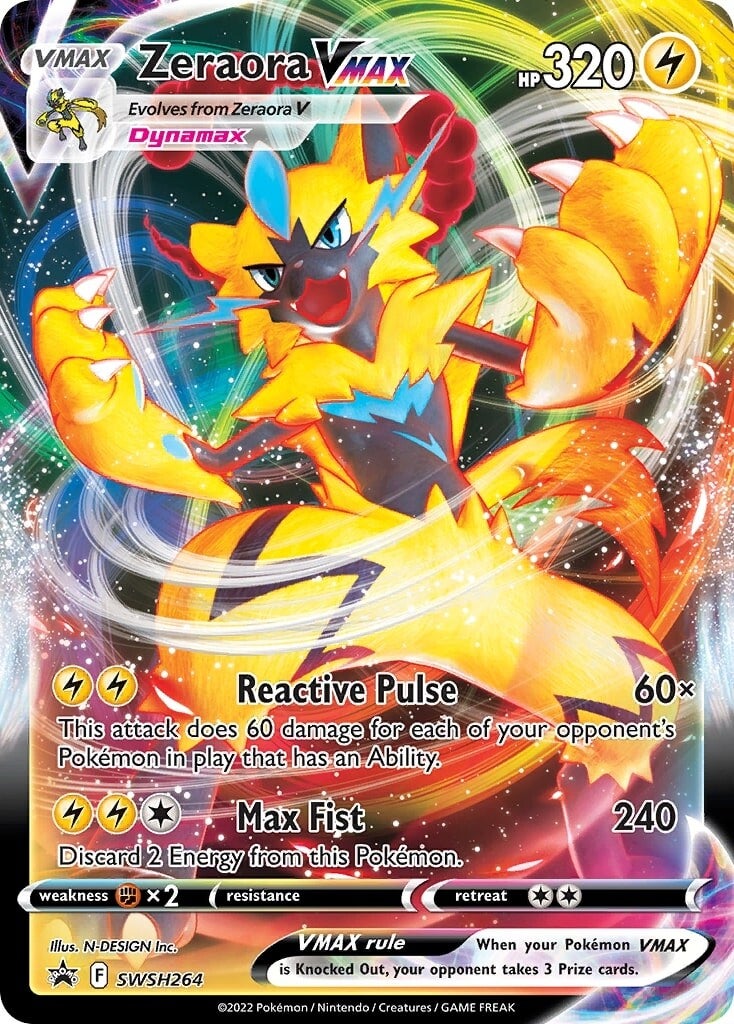 Zeraora VMAX (SWSH264) [Sword & Shield: Black Star Promos] | Tables and Towers