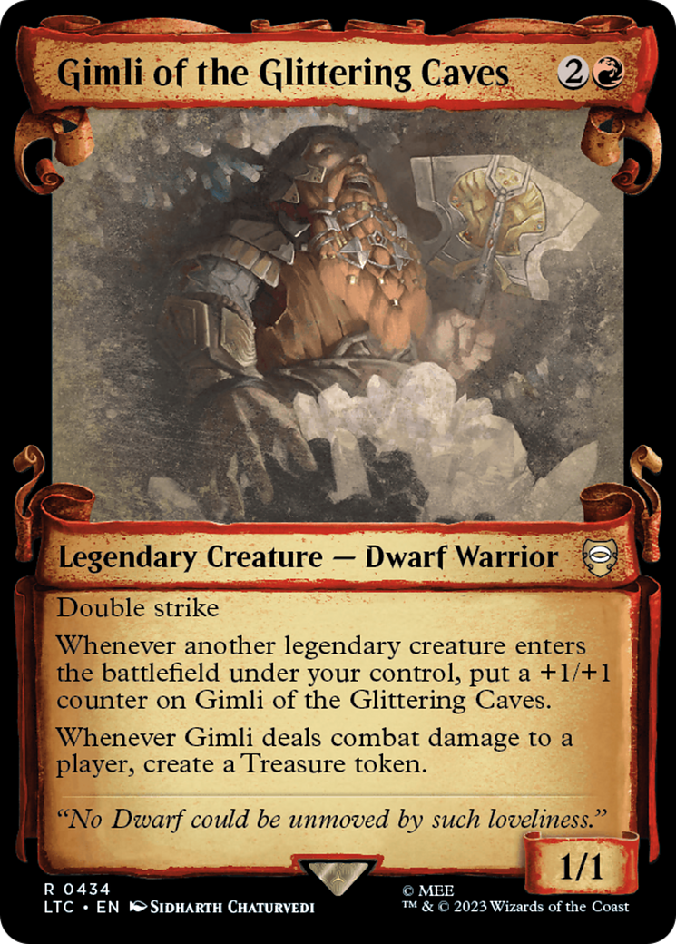 Gimli of the Glittering Caves [The Lord of the Rings: Tales of Middle-Earth Commander Showcase Scrolls] | Tables and Towers