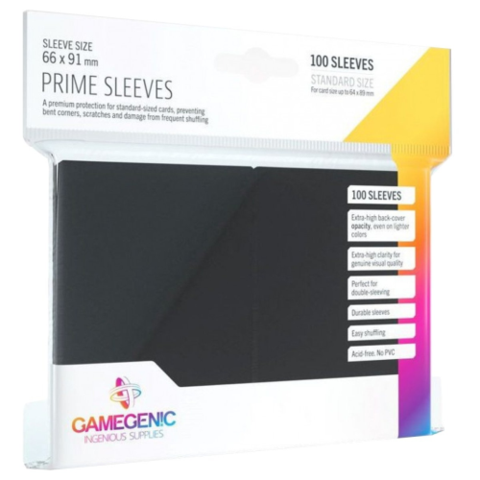 Gamegenic - Prime Double Sleeving Pack - Black | Tables and Towers