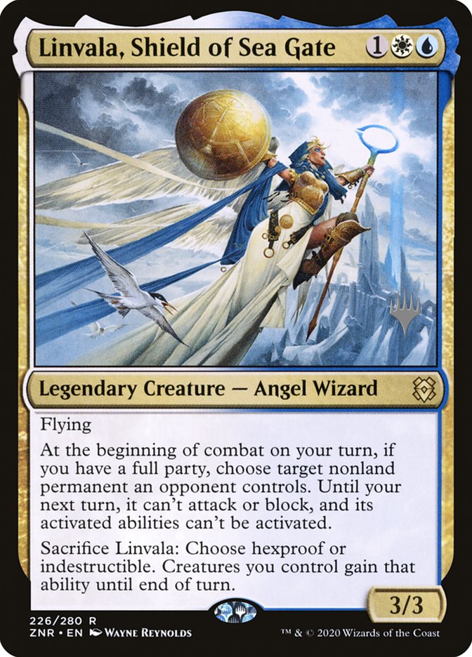 Linvala, Shield of Sea Gate (Promo Pack) [Zendikar Rising Promos] | Tables and Towers