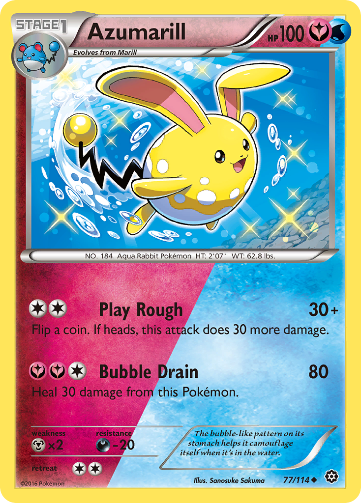 Azumarill (77/114) [XY: Steam Siege] | Tables and Towers