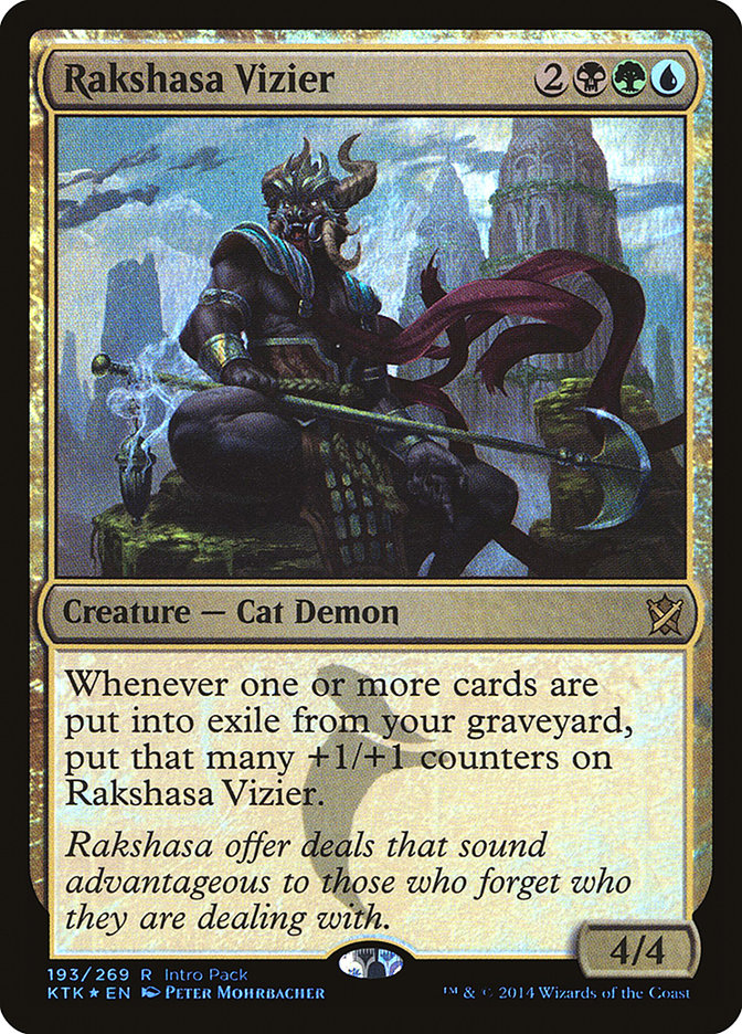 Rakshasa Vizier (Intro Pack) [Khans of Tarkir Promos] | Tables and Towers