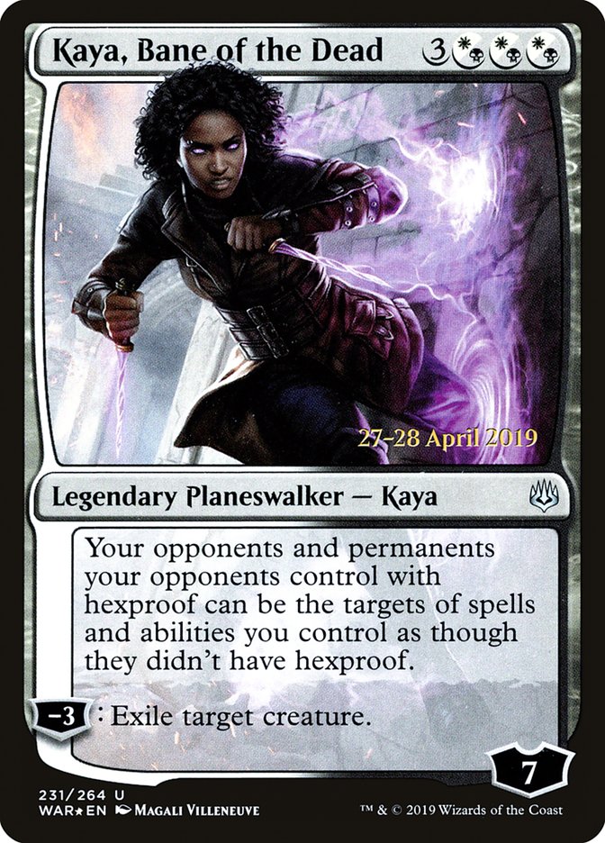 Kaya, Bane of the Dead [War of the Spark Prerelease Promos] | Tables and Towers