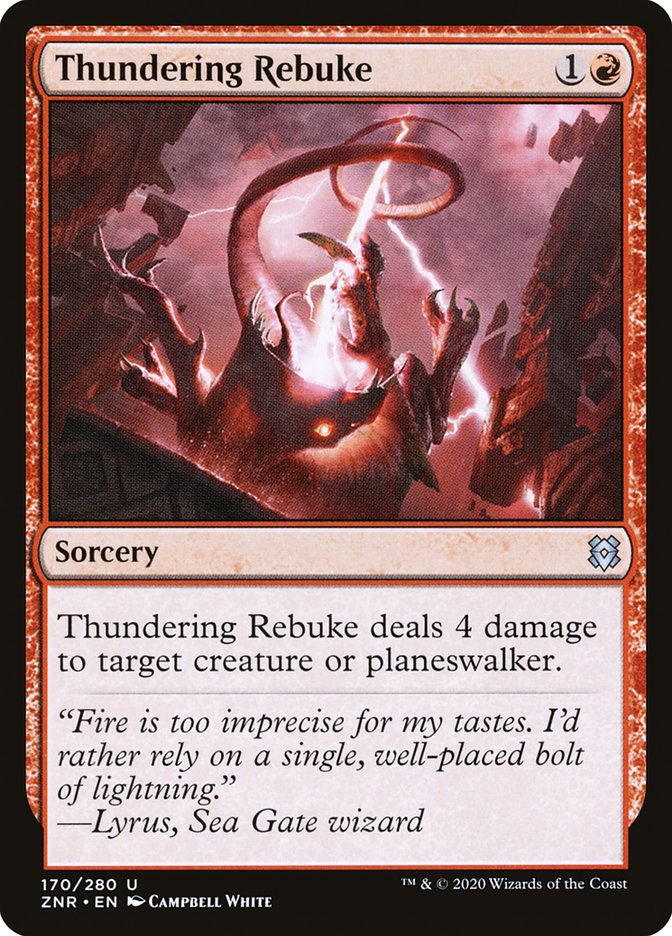 Thundering Rebuke [Zendikar Rising] | Tables and Towers