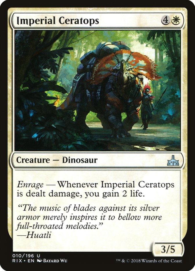 Imperial Ceratops [Rivals of Ixalan] | Tables and Towers