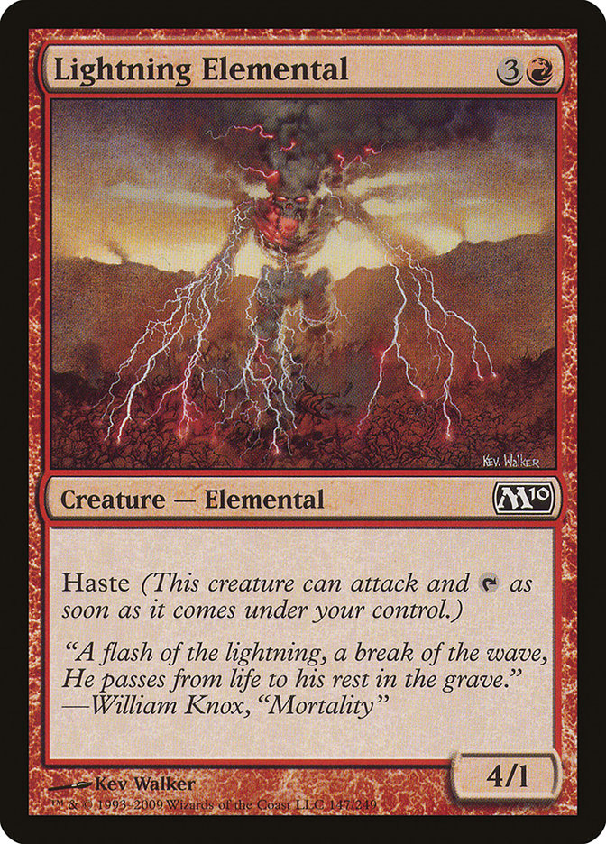 Lightning Elemental [Magic 2010] | Tables and Towers