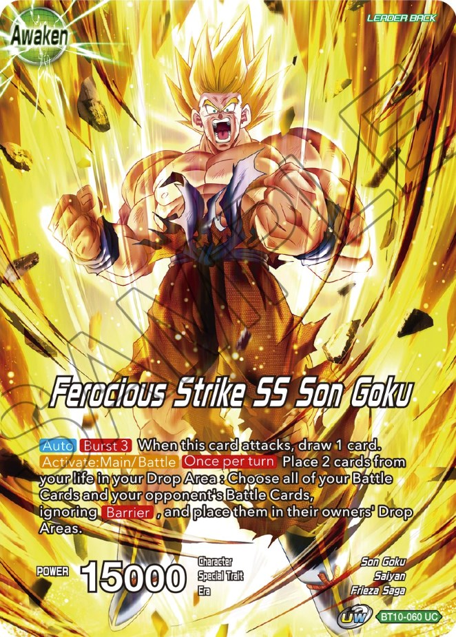 Son Goku // Ferocious Strike SS Son Goku (BT10-060) [Theme Selection: History of Son Goku] | Tables and Towers