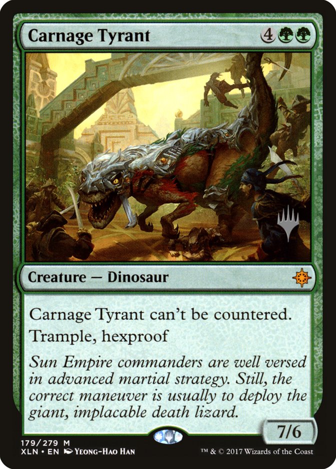 Carnage Tyrant (Promo Pack) [Ixalan Promos] | Tables and Towers