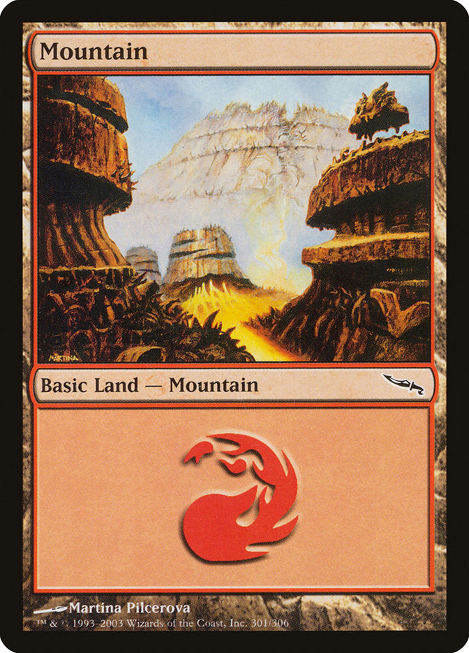 Mountain (301) [Mirrodin] | Tables and Towers