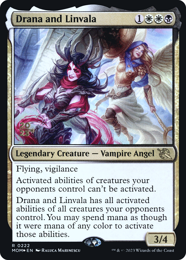 Drana and Linvala [March of the Machine Prerelease Promos] | Tables and Towers