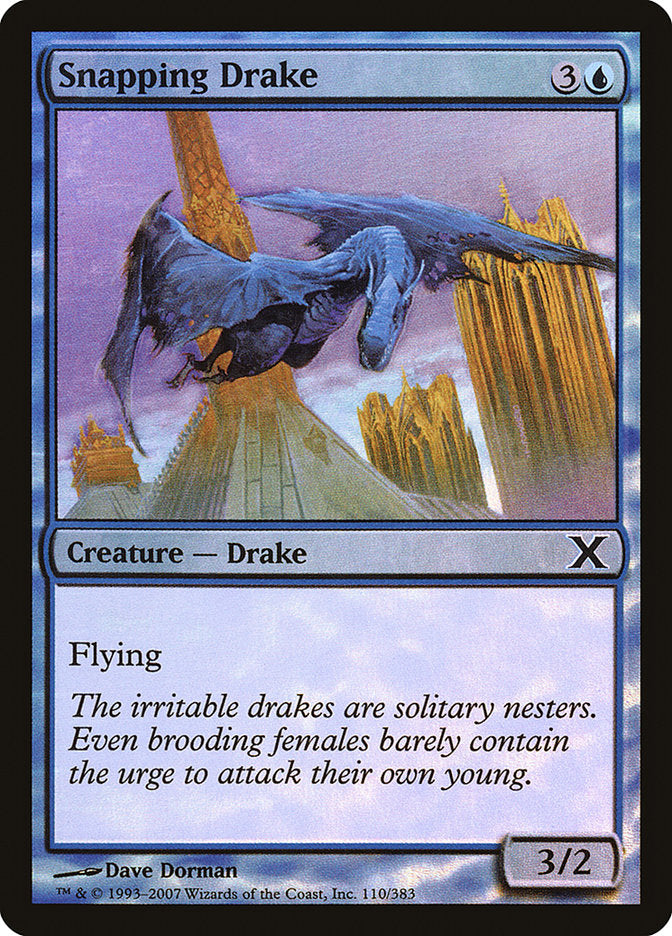 Snapping Drake (Premium Foil) [Tenth Edition] | Tables and Towers