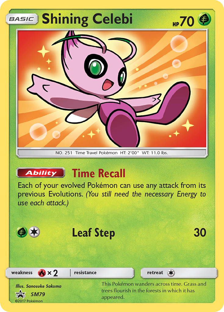 Shining Celebi (SM79) [Sun & Moon: Black Star Promos] | Tables and Towers