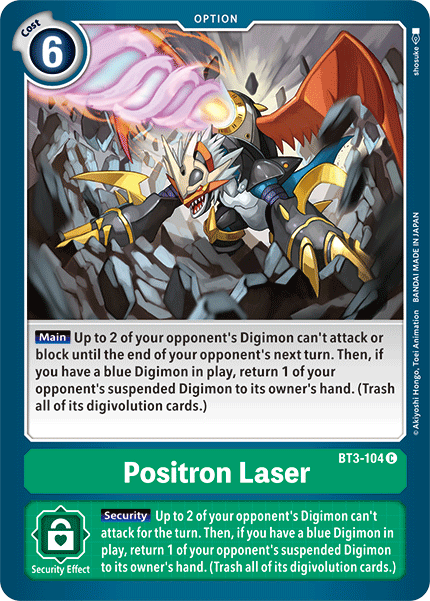 Positron Laser [BT3-104] [Release Special Booster Ver.1.5] | Tables and Towers