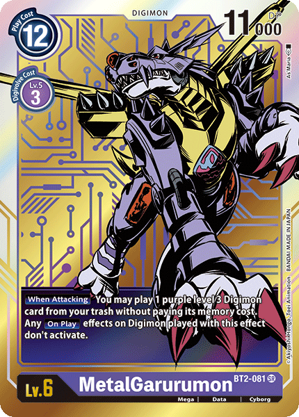 MetalGarurumon [BT2-081] (Alternate Art) [Release Special Booster Ver.1.0] | Tables and Towers