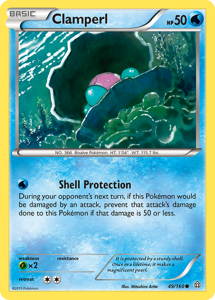 Clamperl (49/160) [XY: Primal Clash] | Tables and Towers