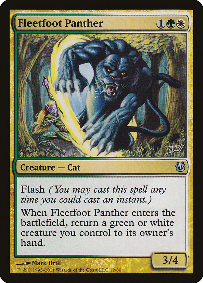 Fleetfoot Panther [Duel Decks: Ajani vs. Nicol Bolas] | Tables and Towers