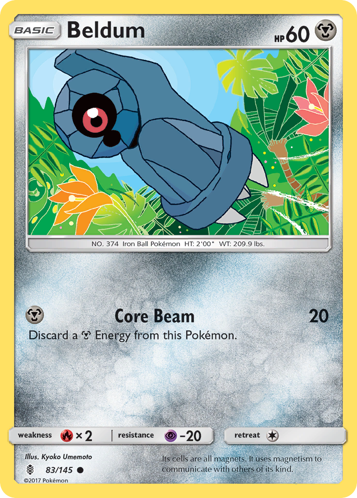 Beldum (83/145) [Sun & Moon: Guardians Rising] | Tables and Towers