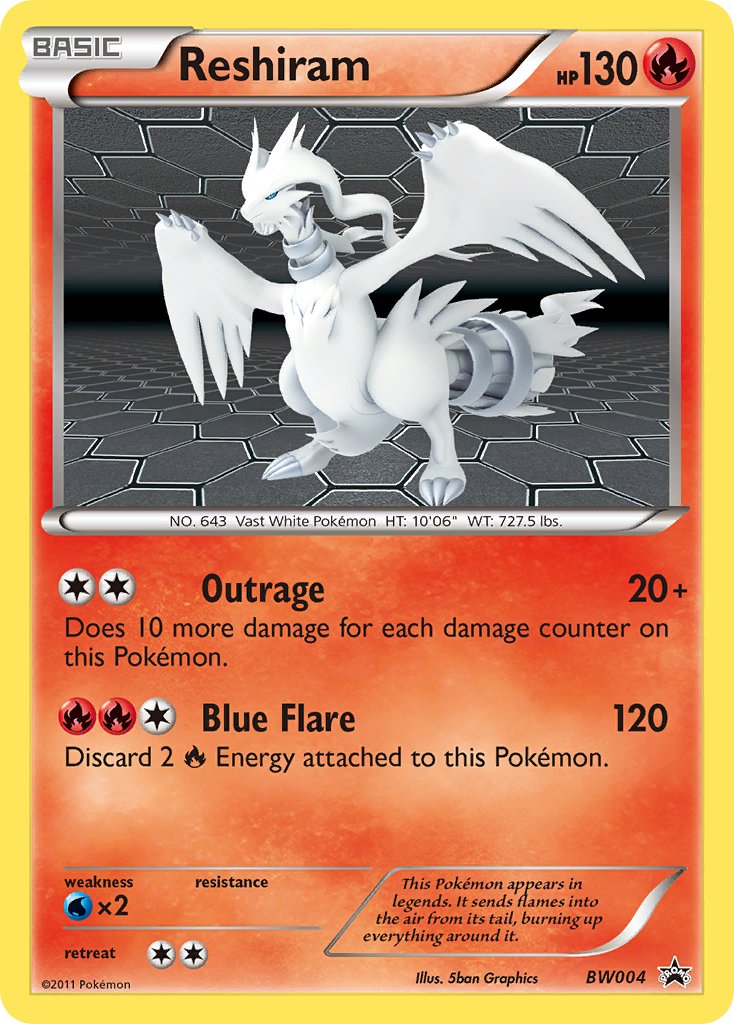 Reshiram (BW004) [Black & White: Black Star Promos] | Tables and Towers