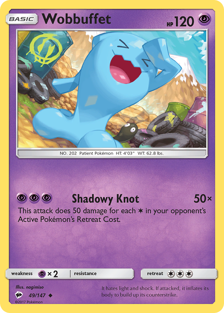 Wobbuffet (49/147) [Sun & Moon: Burning Shadows] | Tables and Towers