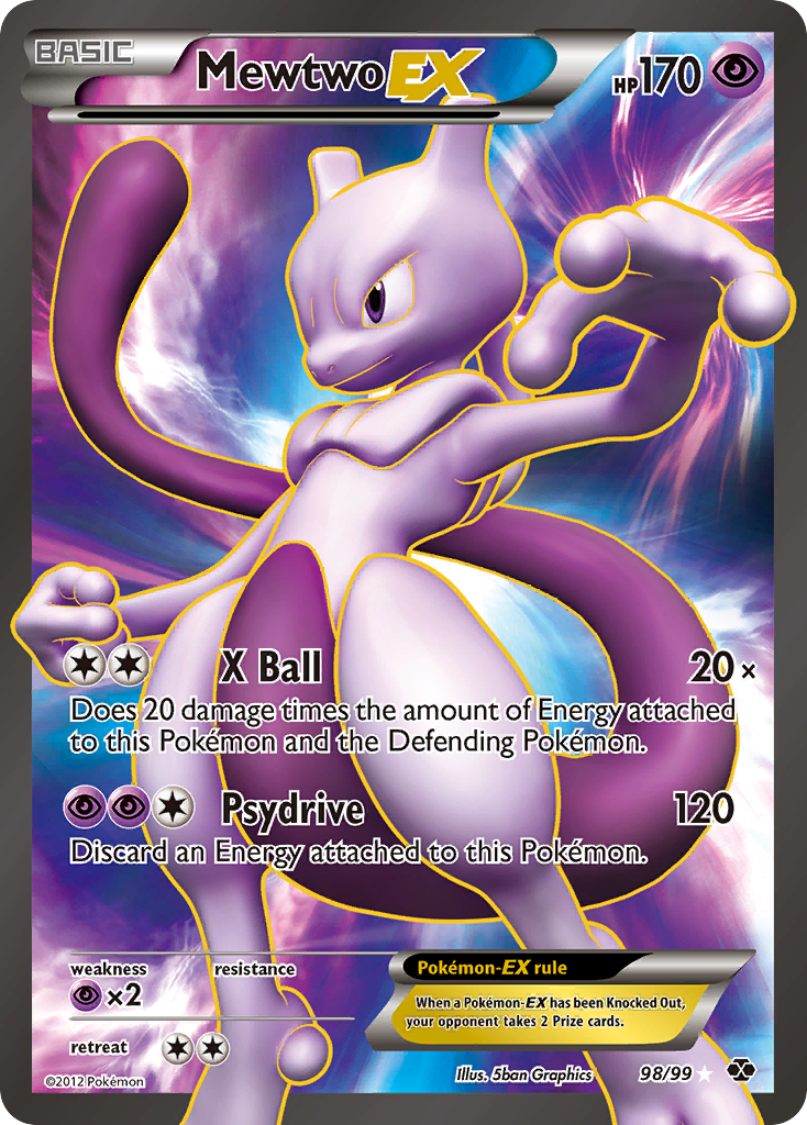 Mewtwo EX (98/99) [Black & White: Next Destinies] | Tables and Towers