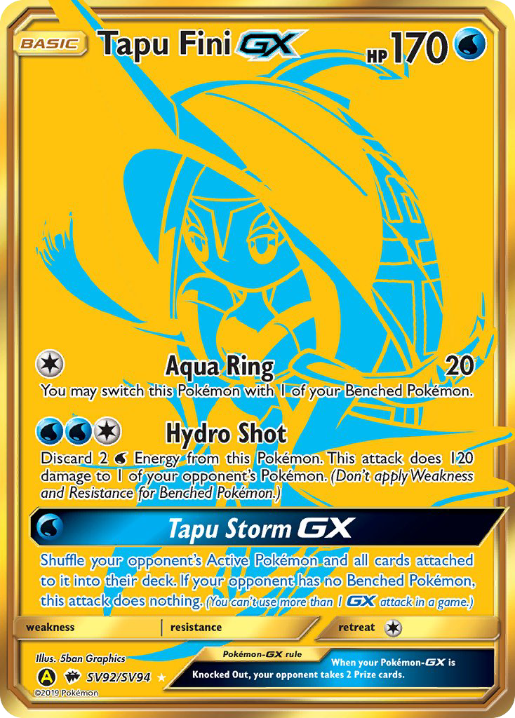 Tapu Fini GX (SV92/SV94) [Sun & Moon: Hidden Fates - Shiny Vault] | Tables and Towers