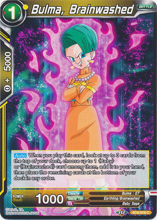 Bulma, Brainwashed (BT8-076) [Malicious Machinations] | Tables and Towers