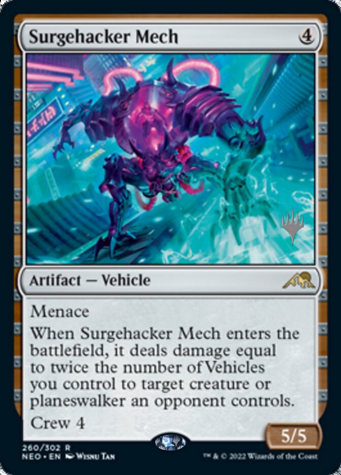 Surgehacker Mech (Promo Pack) [Kamigawa: Neon Dynasty Promos] | Tables and Towers