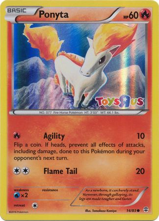 Ponyta (14/83) (Toys R Us Promo) [XY: Generations] | Tables and Towers