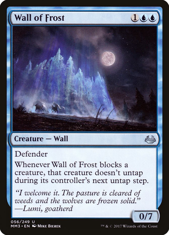 Wall of Frost [Modern Masters 2017] | Tables and Towers