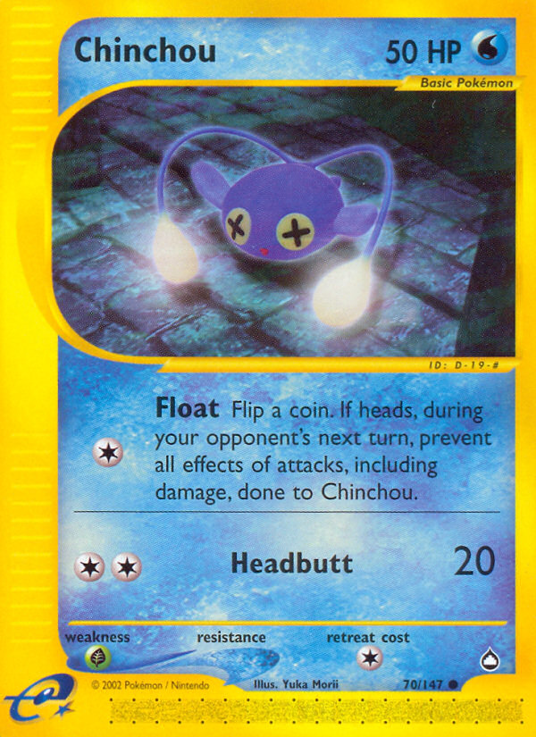 Chinchou (70/147) [Aquapolis] | Tables and Towers