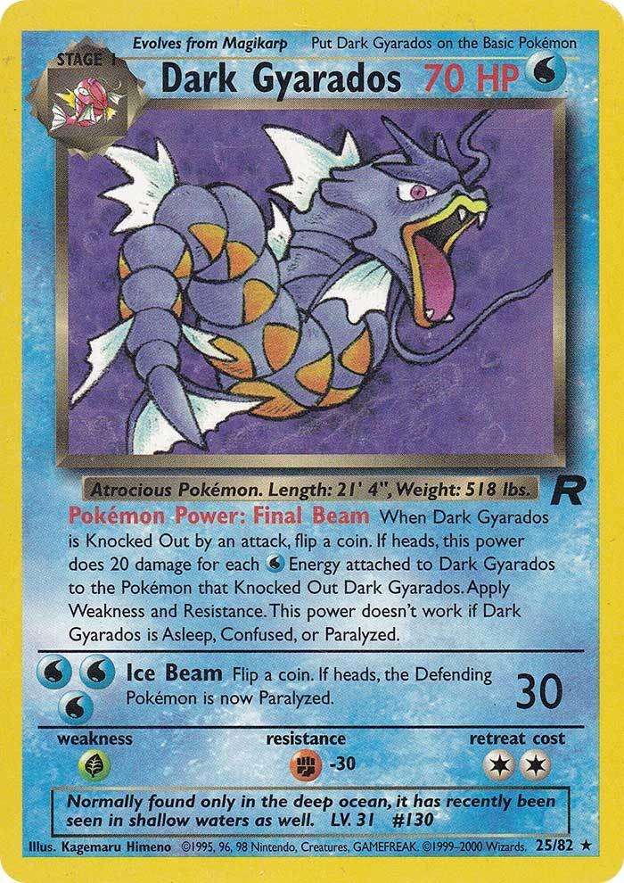 Dark Gyarados (25/82) [Team Rocket Unlimited] | Tables and Towers