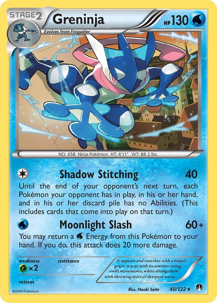 Greninja (40/122) (Theme Deck Exclusive) [XY: BREAKpoint] | Tables and Towers