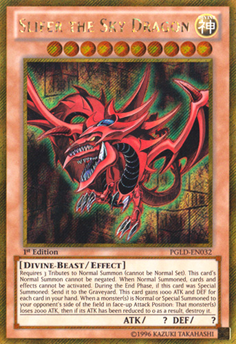 Slifer the Sky Dragon [PGLD-EN032] Gold Secret Rare | Tables and Towers