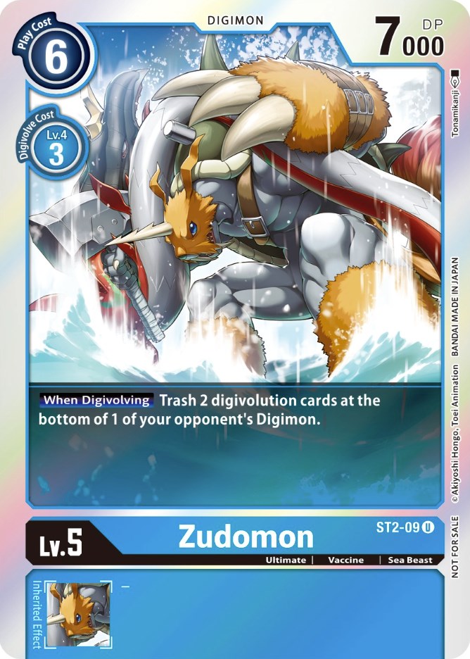 Zudomon [ST2-09] (Official Tournament Pack Vol. 6) [Starter Deck: Cocytus Blue Promos] | Tables and Towers