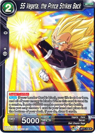 SS Vegeta, the Prince Strikes Back (BT11-130) [Vermilion Bloodline] | Tables and Towers